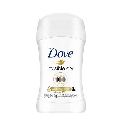 Dove Invisible Dry Antiperspirant Stick – 48-Hour Protection with No White Marks 40g