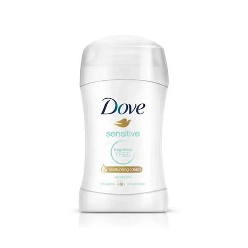 Dove Sensitive Fragrance-Free Antiperspirant Stick – 48-Hour Protection for Sensitive Skin 40g