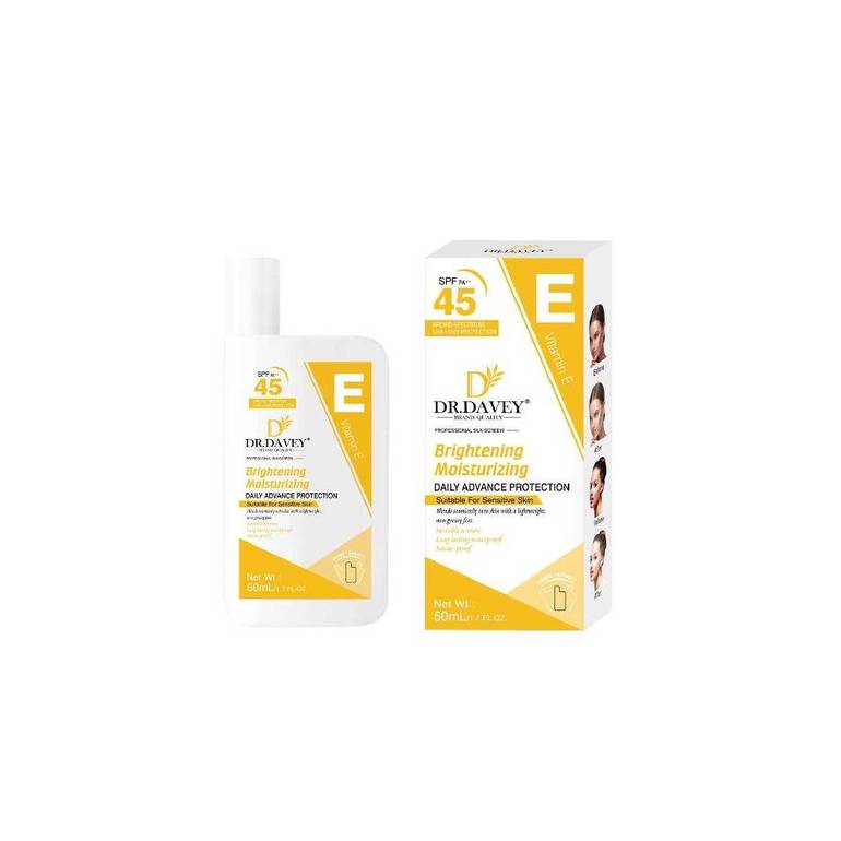 DR.DAVEY Vitamin E SPF 45 Brightening & Moisturizing Sunscreen 50ml