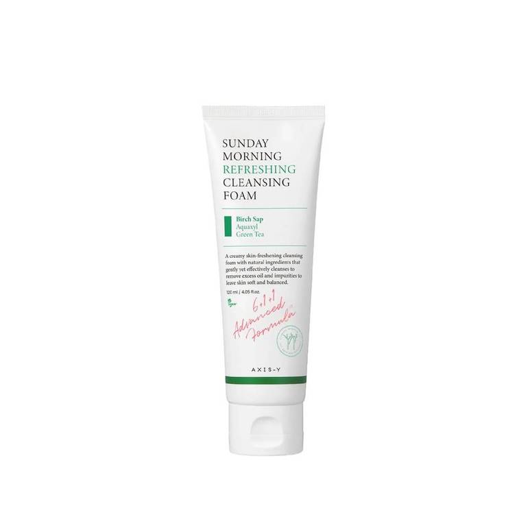 AXIS-Y Sunday Morning Refreshing Cleansing Foam – Gentle Daily Facial Cleanser 120ml