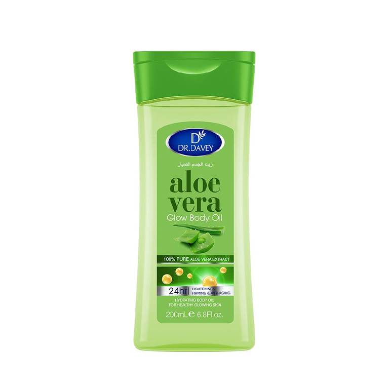 DR.DAVEY Aloe Vera Glow Body Oil – 24H Hydration & Natural Radiance 200ml