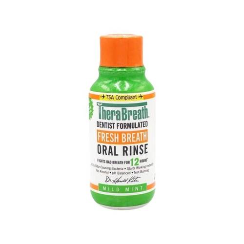 TheraBreath Fresh Breath Oral Rinse – Mild Mint Mouthwash 88.7ml