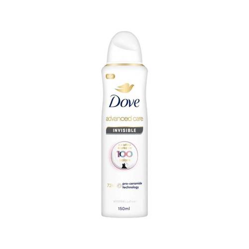 Dove Advanced Care Invisible Anti-Perspirant Spray – 72H Protection with No White Marks 150ML
