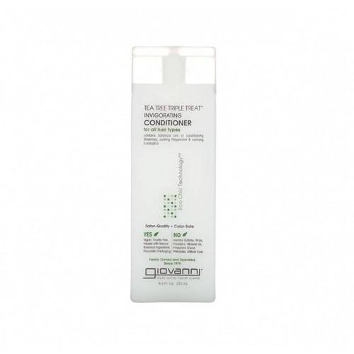Giovanni Tea Tree Triple Treat Invigorating Conditioner – Refreshing Conditioner for All Hair Types 250ML