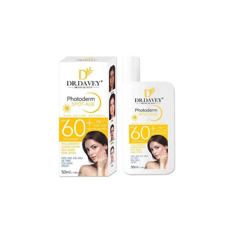 DR.DAVEY Photoderm Spot-Age SPF 60+ Sunscreen for Dark Spots & Anti-Aging Protection 50ml