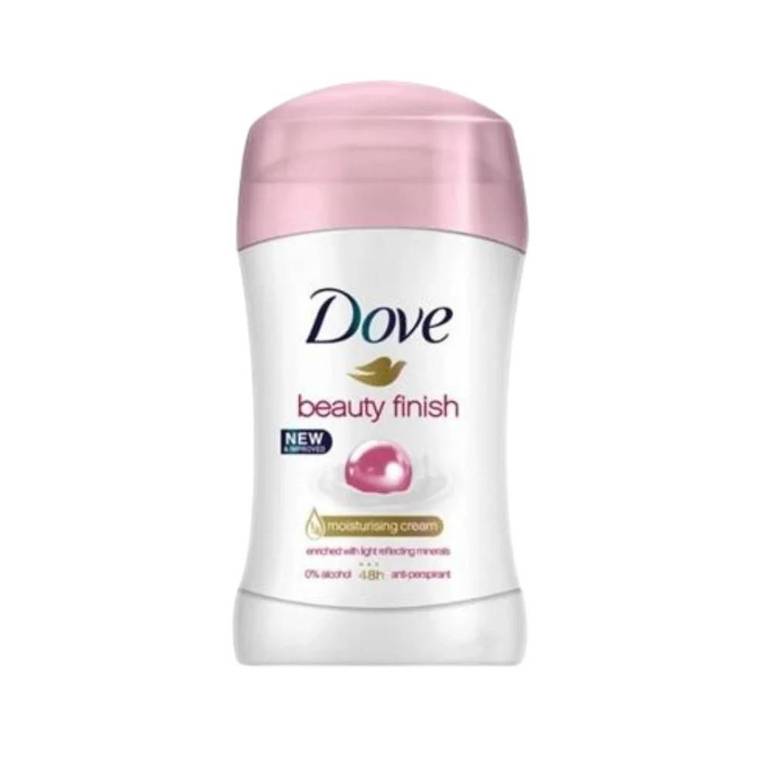 Dove Beauty Finish Antiperspirant Stick – 48-Hour Protection & Superior Moisturizing Care 40g