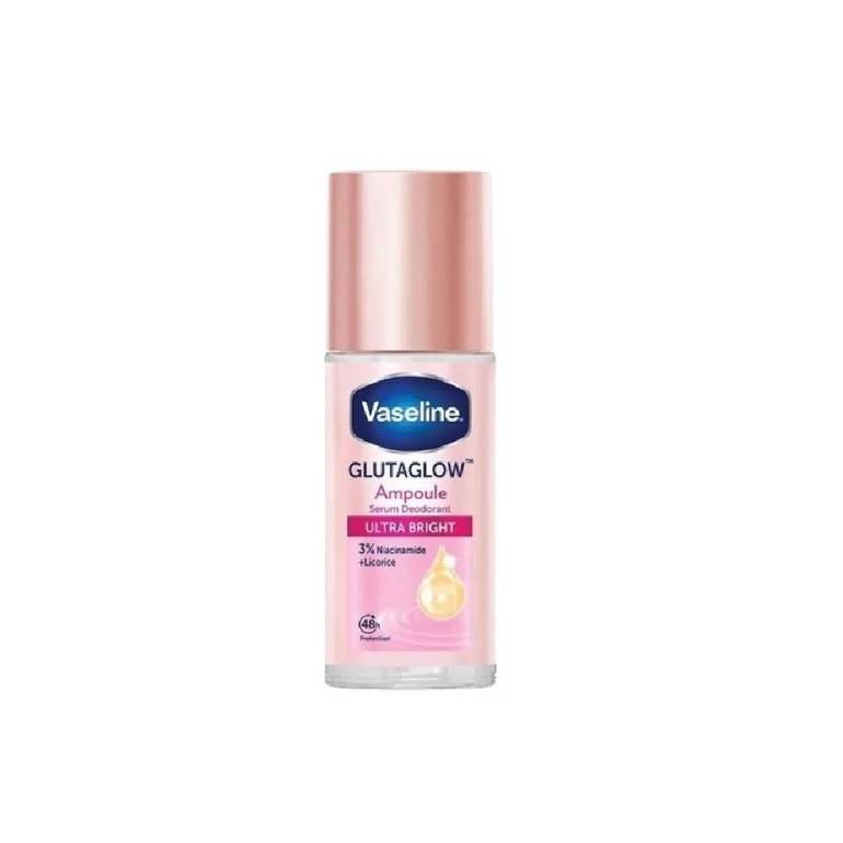 Vaseline GlutaGlow Ampoule Serum Deodorant Ultra Bright – 3% Niacinamide + Licorice Extract