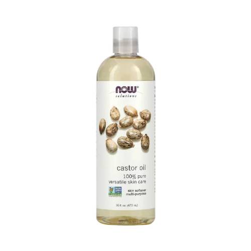 NOW Solutions 100% Pure Castor Oil (473ml) – Deep Nourishment for Skin & Hair 473ml