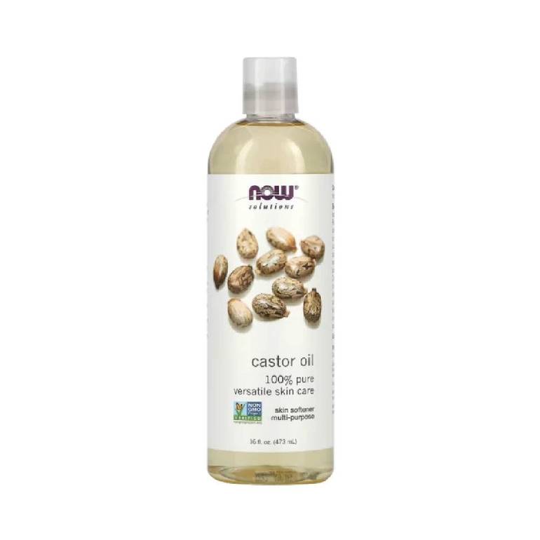 NOW Solutions 100% Pure Castor Oil (473ml) – Deep Nourishment for Skin & Hair 473ml