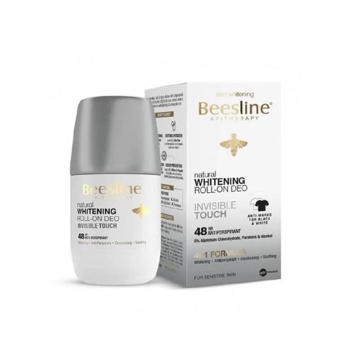 Beesline Whitening Roll-On Deodorant Invisible Touch – 48H Protection & No White Marks 50ml