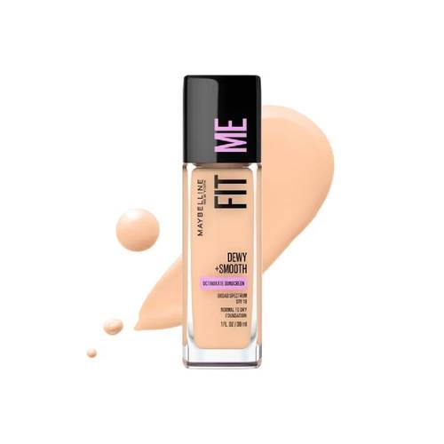 ميبلين فيت مي ديوي + سموث – كريم أساس بلمسة طبيعية مرطبة SPF 18 -رقم 120