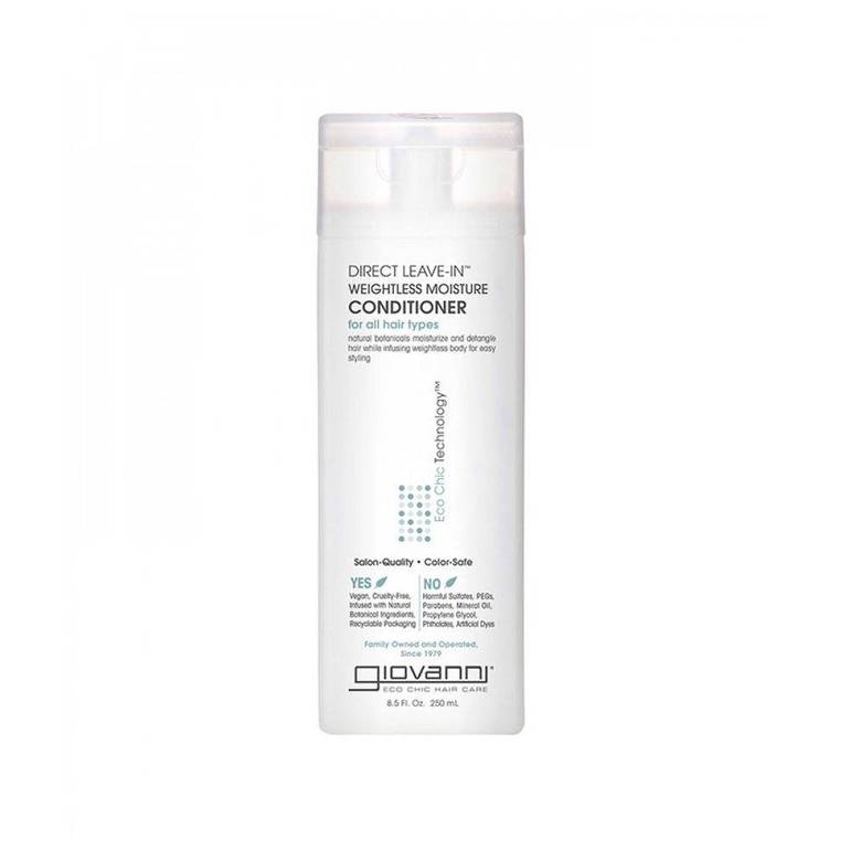 Giovanni Direct Leave-In Weightless Moisture Conditioner – Lightweight Leave-In Conditioner for All Hair Types 250ML