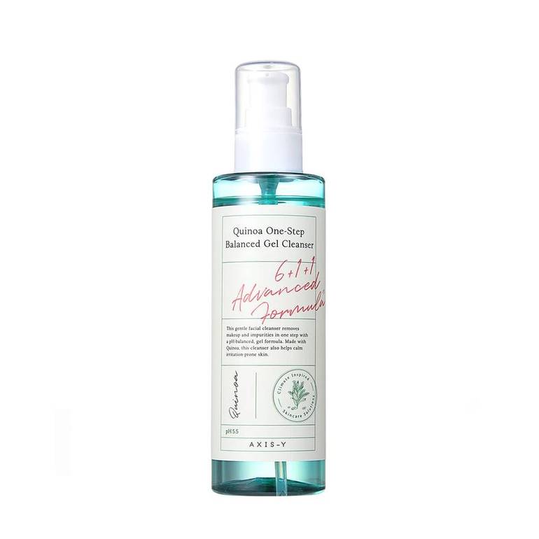 AXIS-Y Quinoa One-Step Balanced Gel Cleanser – Gentle pH-Balanced Daily Face Wash 180ml