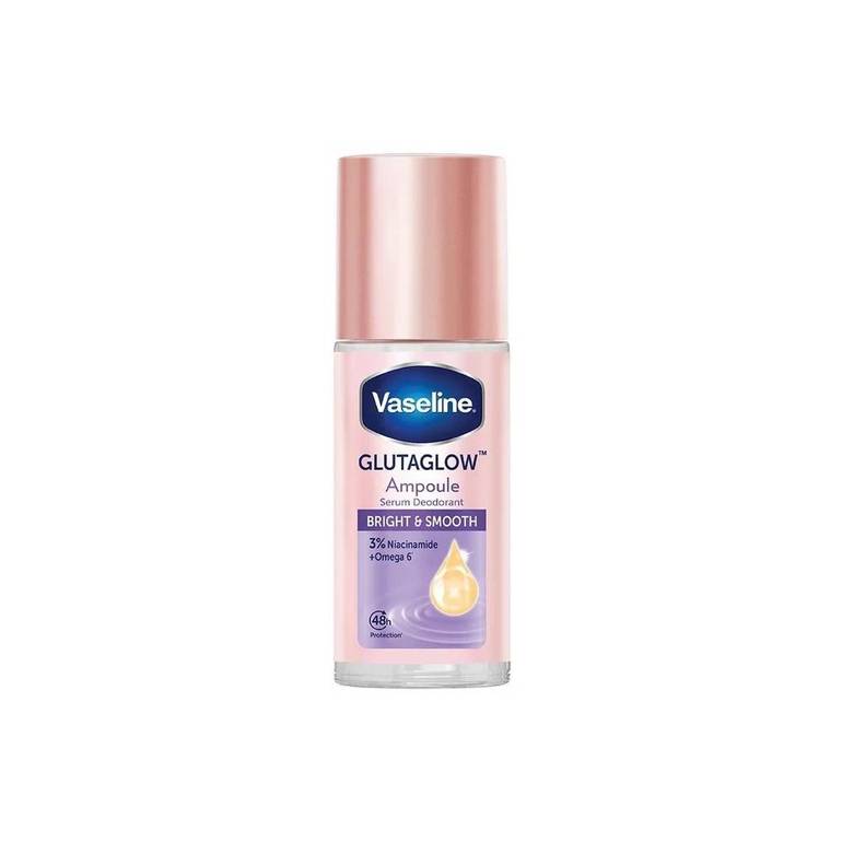 Vaseline GlutaGlow Ampoule Serum Deodorant Bright & Smooth – 3% Niacinamide + Omega 6