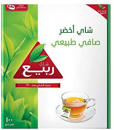 شاي ربيع أخضر صافي 100 كيس