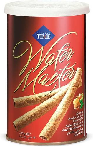 ويفر اسطواني بكريمة البندق من تايم 120 جرام