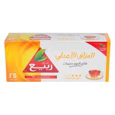 شاي ربيع اسود حبيبات المذاق الاصلي 25كيس 50 جرام