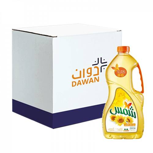 زيت شمس 4 عبوات سعة 2.9لتر