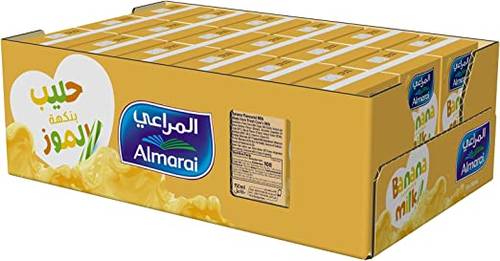 كرتون  حليب المراعي  بنكهة الموز 18*150 مل 