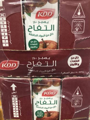 كددي تفاح 25*180مل