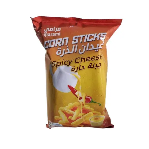 مرامي عيدان الذرة بطعم الجبنة الحارة 
