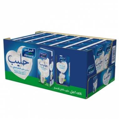 كرتون حليب المراعي كامل الدسم 18*200 مل 