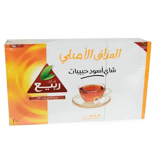 شاي ربيع اسود حبيبات المذاق الاصلي 200كيس 400 جرام
