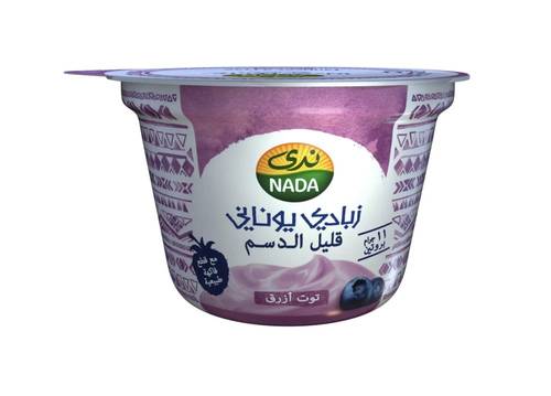 زبادي ندى يوناني قليل الدسم فواكه حمراء