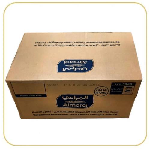 المراعي جبنه بطعم الكريمة مطبوخه 3*2*900 جرام- (كرتون)