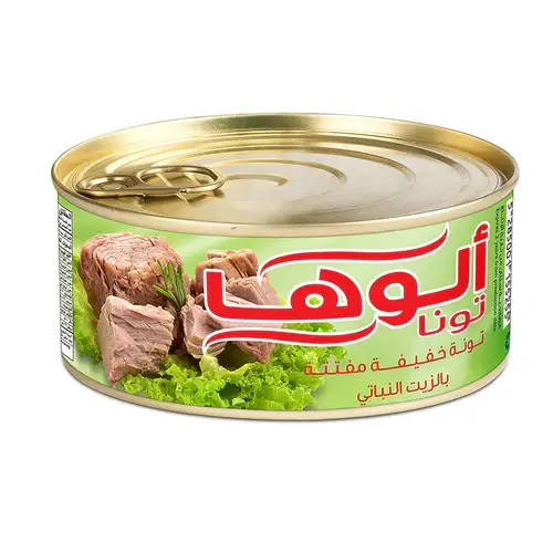 ألوها تونه مفتتة بالزيت النباتي 165جرام