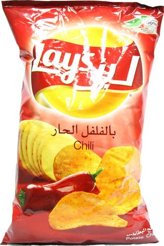 شرايح البطاطس ليز بلفلفل الحار 190غ