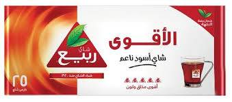 الاقوى شاي اسود ناعم 25 كيس 