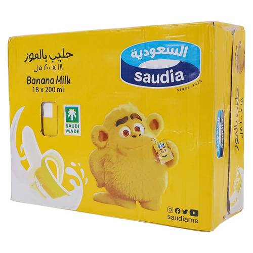 السعودية حليب بالموز 18 حبة 200 مل