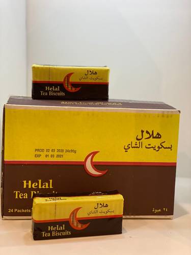 كرتون بسكويت شاي-هلال 24×90جرام