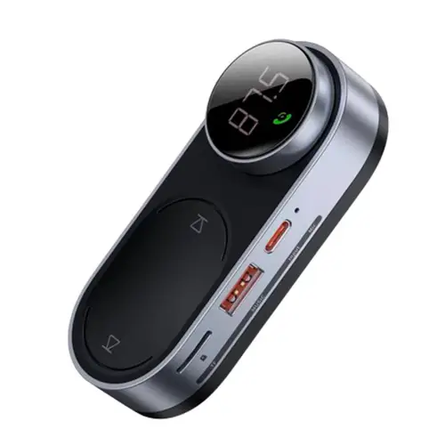 BASEUS SOLAR CAR WIRELESS MP3 MUSIC PLAYER FM TRANSMITTER BLUETOOTH 5.0 (TF CARD/USB/AUX)