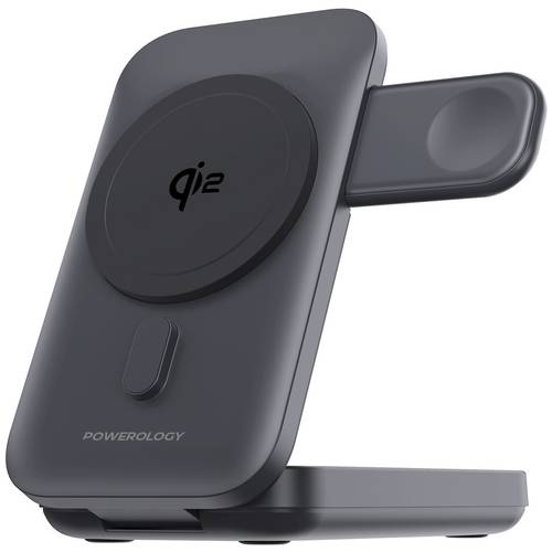 باورولوجي 10000 مللي أمبير في الساعة Qi2 - 15 وات iPh15 MagSafe باور بانك - أسود