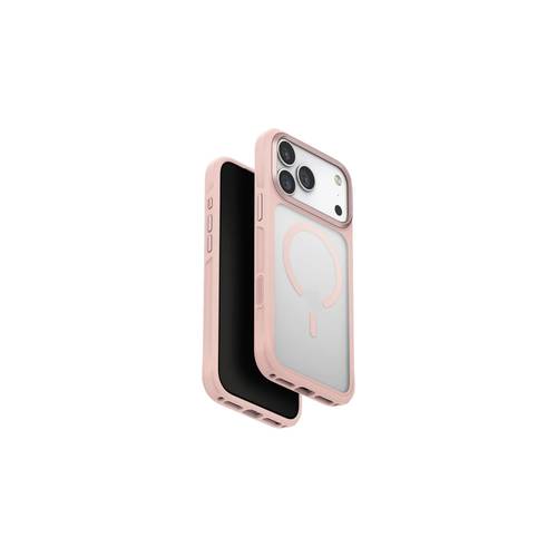 حافظة UNIQ Veren الهجينة للشحن بتقنية MagClick لهاتف iPhone 17 Pro Max - لون Pink Haze (الوردي الضبابي)