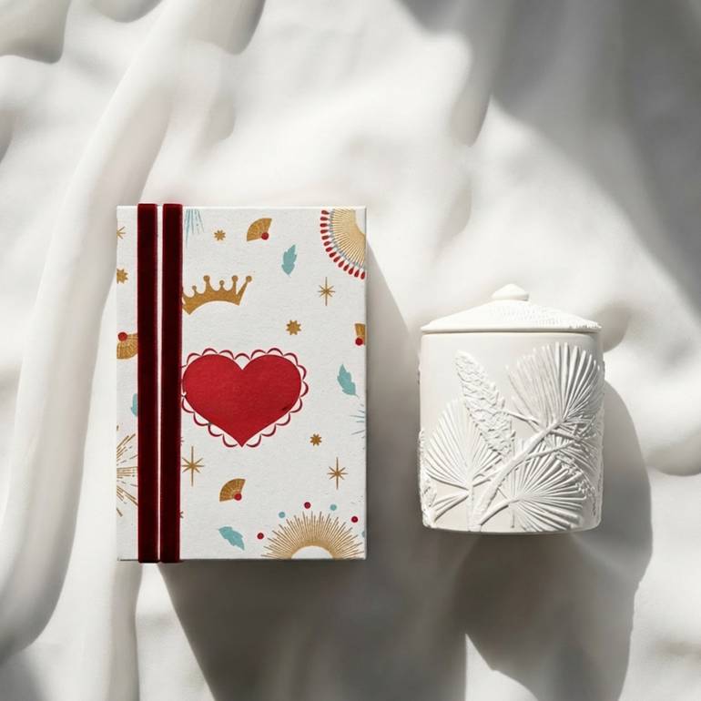 White Ceramic Jar in Box