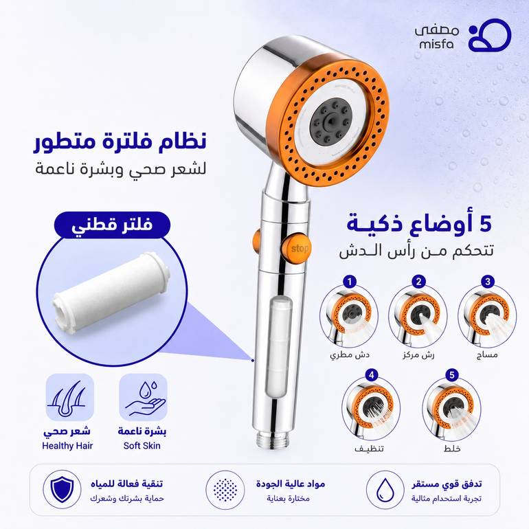 رأس دش بفلتر مدمج