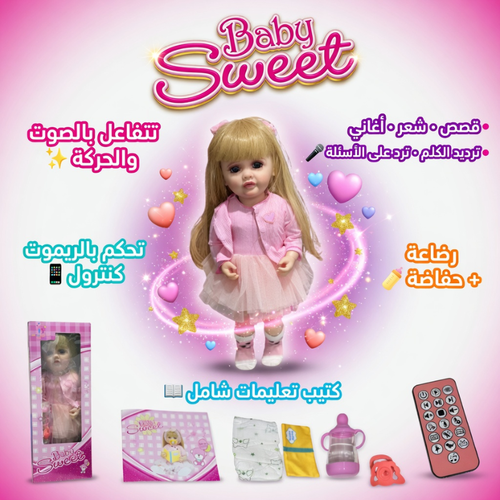 عروسة Baby Sweet - عروسة حوار سيليكون