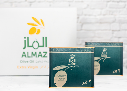 كرتون 4 تنك 2 لتر  زيت زيتون بكر فاخر