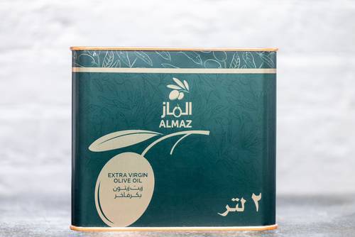 2 لتر تنك زيت زيتون بكر فاخر