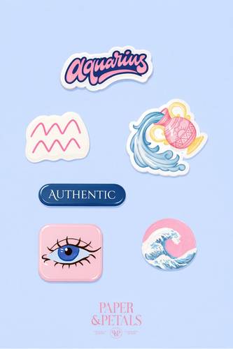 Sticker Sheet  “Aquarius”