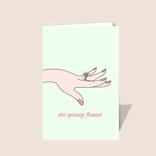 Its giving fiancé!