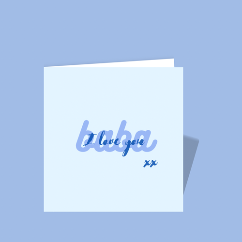 Baba I love you Card