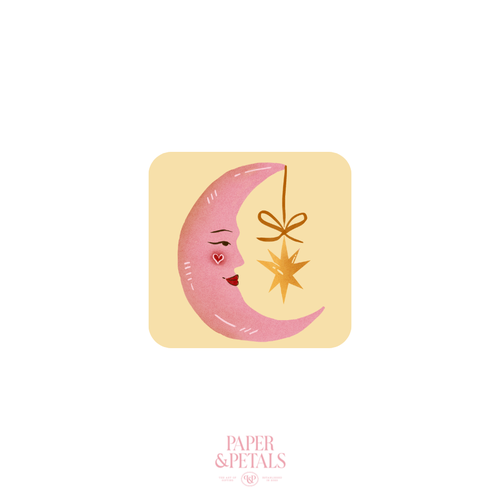 Crescent Sticker