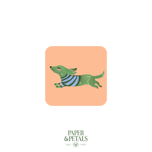 Green Wiener Sticker