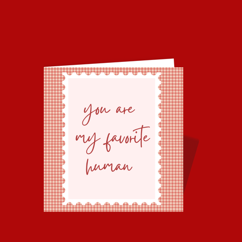 Favorite Human Card