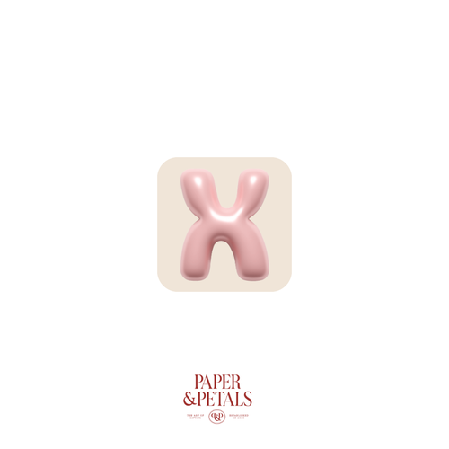 Letter  X Sticker