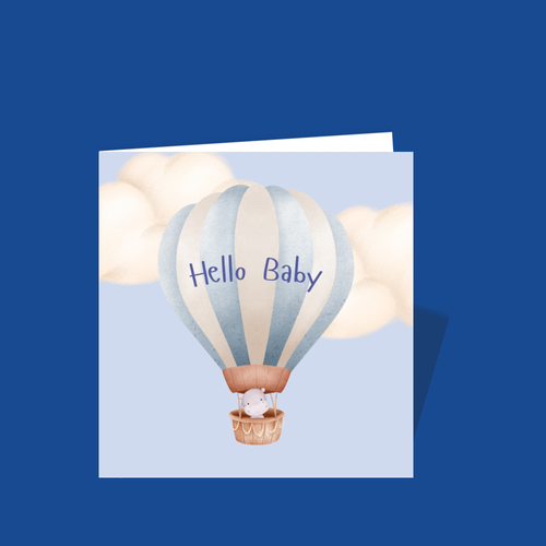 Hello Baby Boy Card